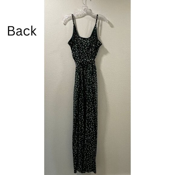 KAILEIGH "Rochelle" Maxi Romper/Jumpsuit Surplice Strapy Floral, Green - XL - Picture 3 of 8